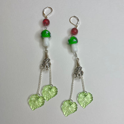 Leafy Gnome Earrings