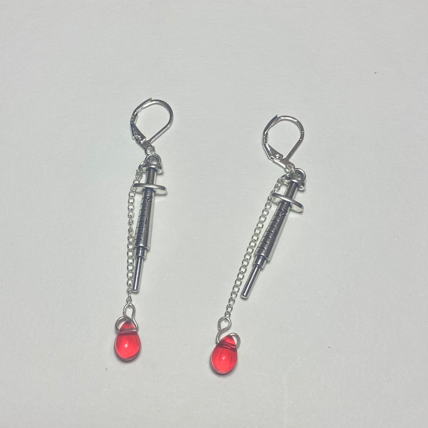 Bloody Syringe Earrings