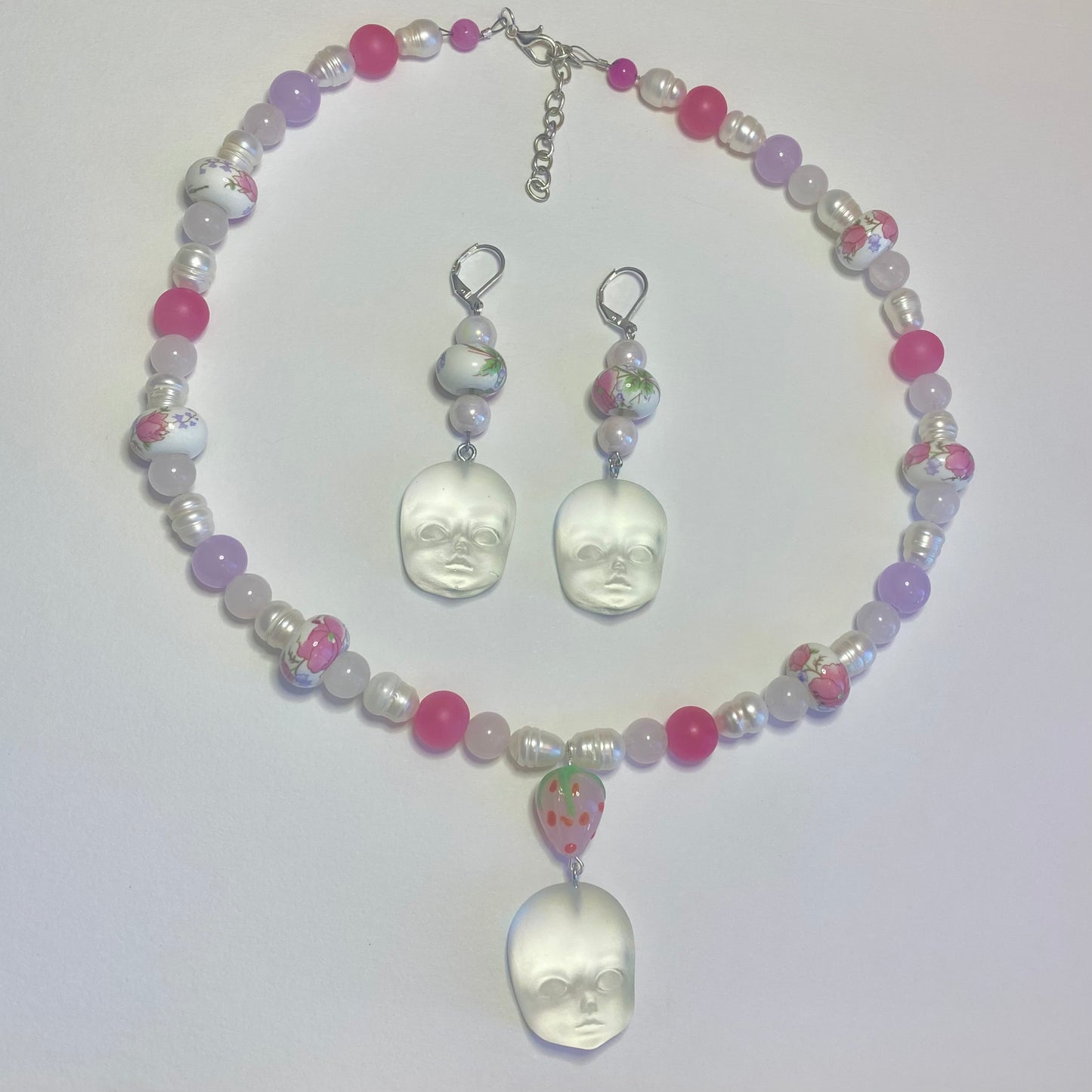 Haunted Baby Earrings and Necklace Set