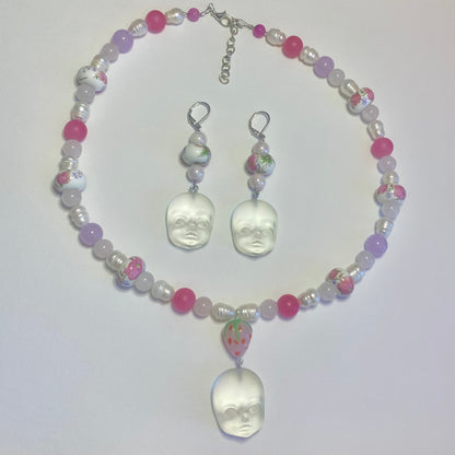 Haunted Baby Earrings and Necklace Set