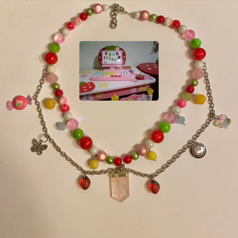 Strawberry Playroom Necklace