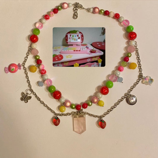 Strawberry Playroom Necklace