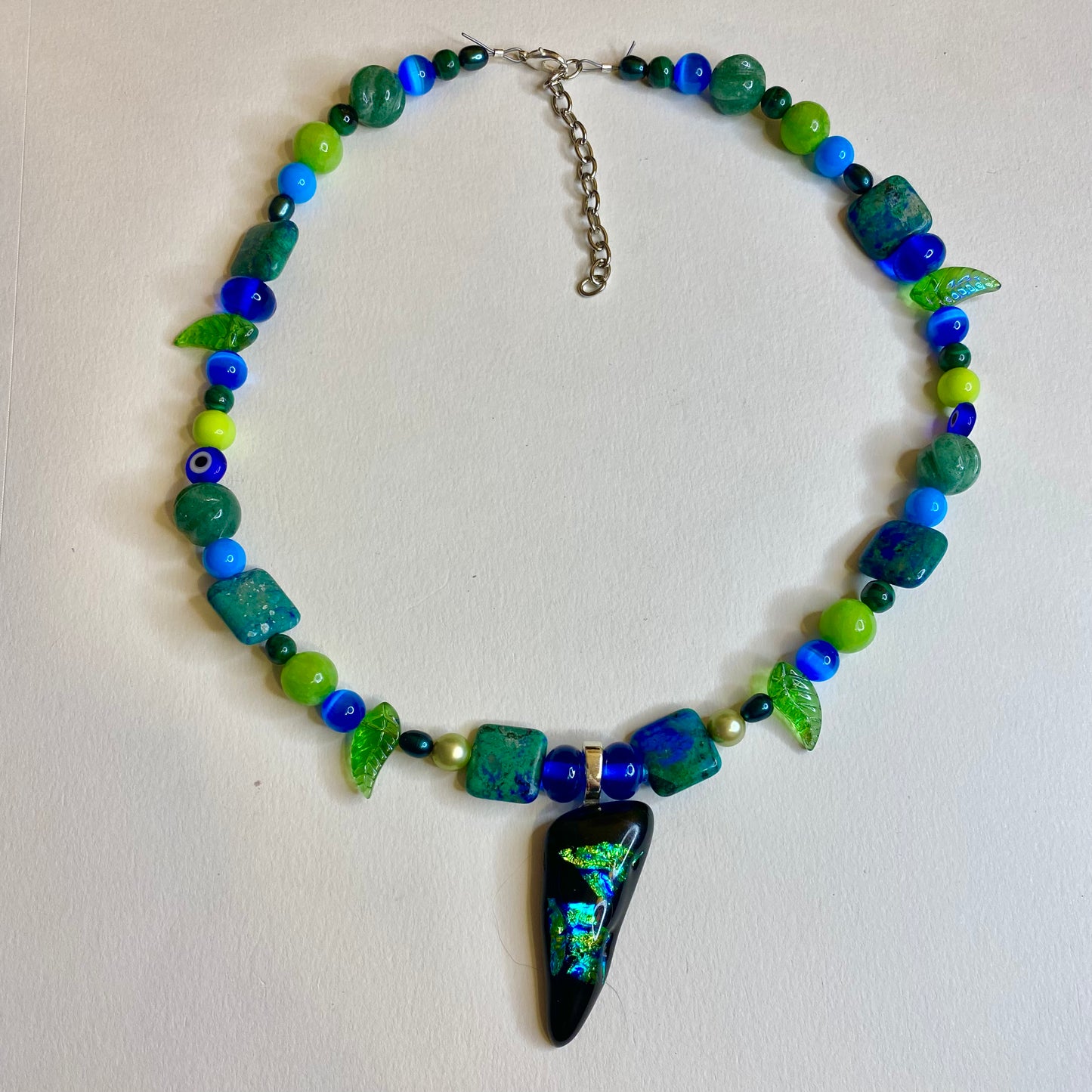 Blue and Green Necklace